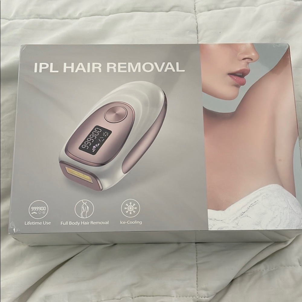IPL Hair Removal Device - Silver and Pink